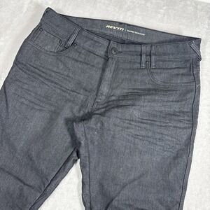 REV'IT Jeans Lombard 2 RF Black Motorcycle Jeans Mens Size 38x32